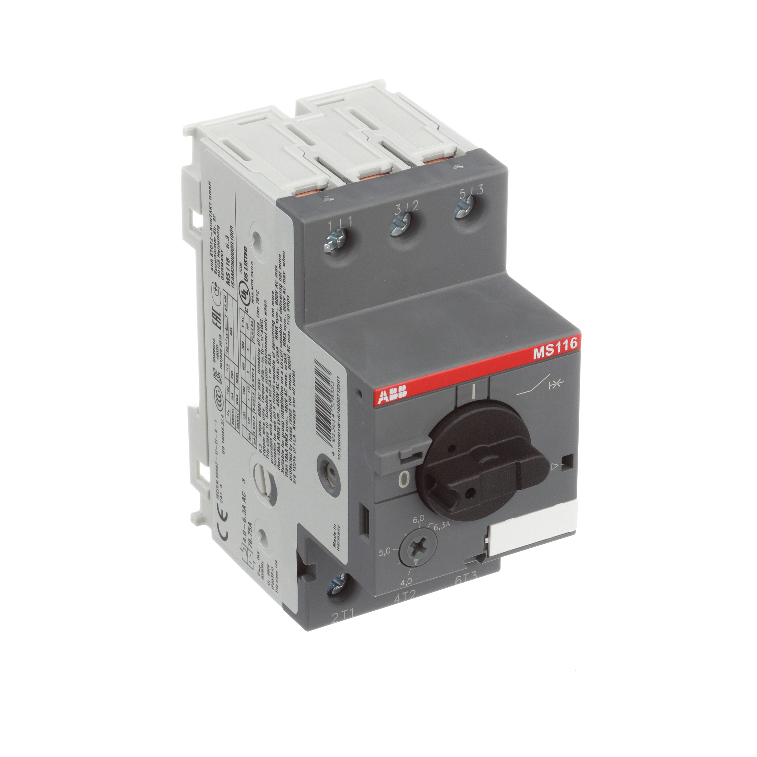 ABB MS116-10 6,3A MANUAL MOTOR STARTER